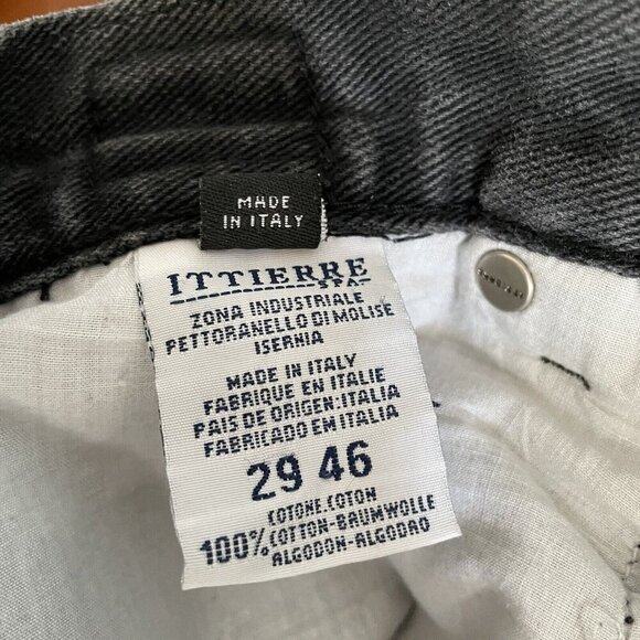 Vintage Versace Jeans Couture Black Jeans High Waisted Straight Leg 29/46 - Picture 11 of 12